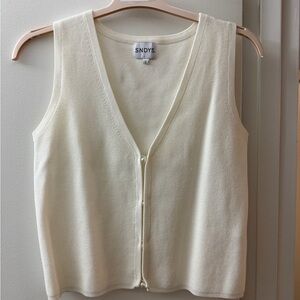SNDYS Women's Cream Knit Top